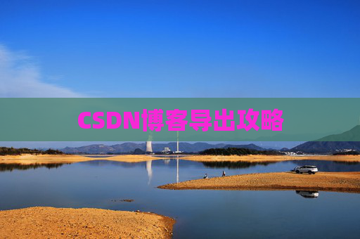 CSDN博客导出攻略